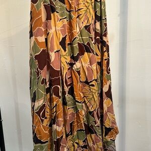 Floral Multicolor Maxi Skirt